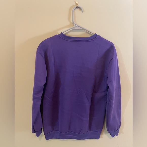 Scuba Sweatshirt, Royal Purple, Sz medium but FITS like a SMALL - Picture 2 of 4